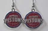 NBA Dangling Earrings - Detroit Pistons Logo