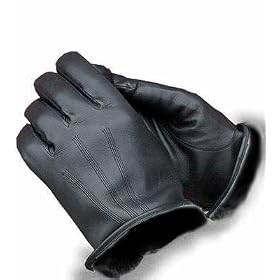 Mens Rabbit Fur Lined Gloves - Free Shipping