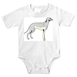 Onesie with grey, hound, pet, animal, dog