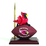 6.5" NFL Arizona Cardinals Football Clock and Pen Office Desk Set