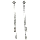 41%2BZ8aG9ioL. SL160  10k White Gold Diamond Drop Earrings (1/4 cttw)