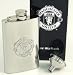 Manchester United F.C. Official Crested Hip Flask chrome