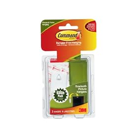 3M Command 17042 Sawtooth Picture Hanging Hooks with Adhesives Strips