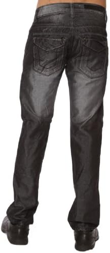 DCoy Jeans Charcoal Straight Leg Mens Rocker Jeans Jeans Size: Waist 34/Length 32