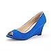 DREAM PAIRS CELESTE Women's Elegant Classic Open Toe Mid Heel Wedge Heel Pumps Shoes New