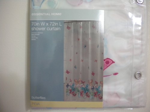 Essential Home Butterflies Shower (Multi Color)