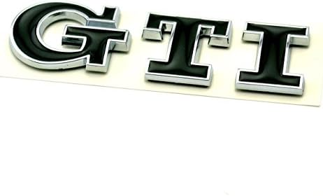 sadtg ID 1PC Car VW GTI Emblem Black ABS Rear Body Trunk Badge For VW MK3 Golf Poko MK6
