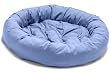 Dog Gone Smart Bed Canvas Donut Pet Bed, Blue, Small, 27"