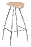 Premier Housewares Circular Stool with Curved Chrome Legs and Footrest, Set of 4, 76 x 37 x 37 cm, Beech 41%2BZSxQ3UfL. SL160 Premier Housewares Circular Stool with Curved Chrome Legs and Footrest, Set of 4, 76 x 37 x 37 cm, Beech