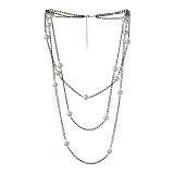 Merona® Multi-Strand Faux-Pearl Necklace - Black (38