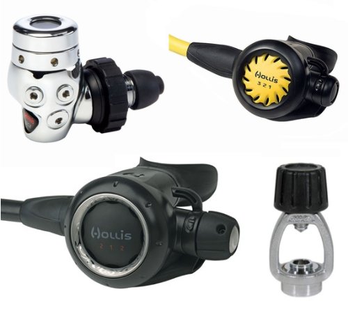 Hollis DC2 212 Regulator with Din to Yoke Adapter Package