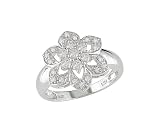14K White Gold, Diamond Ring , (.45cttw, HI Color, I1-I2 Clarity), Size 7