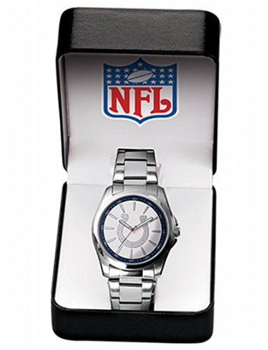 NFL Indianapolis Colts Watch Quartz Timepiece Silvertone One Size