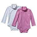 Infant Girls' Circo® Pink/White 2 pk Turtleneck Bodysuits 24M