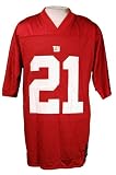 New York Giants Tiki Barber #21 Reebok Mid-Tier NFL Football Jersey Red