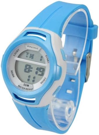 Style Trend Kids Watches Cute Flash Lights 50m Waterproof Digital Sports Watch - Blue Color