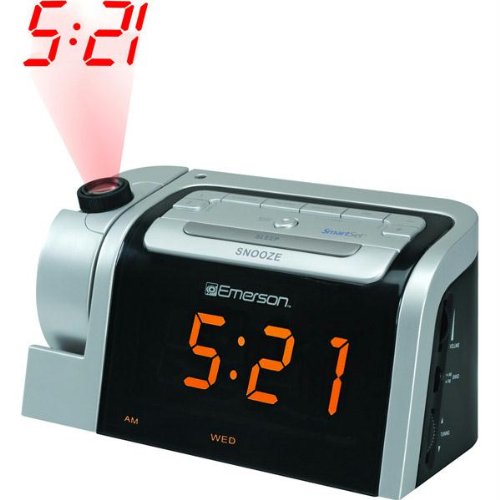 Emerson SmartSet Dual Alarm Clock With Time Projection