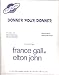 DONNER POUR DONNER - france gall et elton john - Chant/Piano/Accords (feuillet)