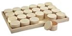 Tablett mit 24 runden Spandosen
