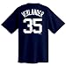 Justin Verlander Detroit Tigers Name and Number T-Shirt (Medium)