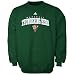 adidas Marshall Thundering Herd Green Beveled Out Crew Sweatshirt