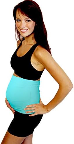 Bao Bei Belly Sport Maternity Support Band - Eases Common Discomforts of Pregnancy - Stay Active Throughout Your Entire Pregnancy, Large, Turquoise