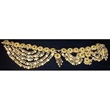 Belt, Brass, Black Beads, 36
