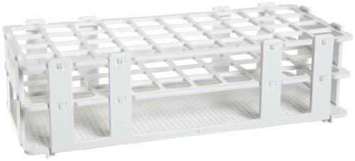 SP Bel-Art No-Wire Test Tube Rack; For 16-20mm Tubes, 40 Places, White (F18745-0002)