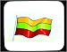 Decorated Mouse Pad with flag, Lithuania, patriotism