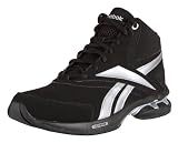 Reebok DMX Dazzle III Mid HexRide Damen Training Fitness Schuhe Freizeitschuhe Freizeit Sneakers Fitnessschuhe Aerobic Sportschuhe Trainingsschuhe Gymnastik Fitnessstudio für Frauen Black Schwarz Silber Größe 37.5 UK 4.5