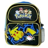 Nintendo Pokemon Pikachu Mid Size Backpack with Free Water Bottle