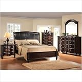 Reva Panel Bedroom Set in Merlot Size: Queen