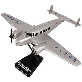 InAir E-Z Build Classic Airliner Model Kit, Delta Airlines Lockheed 10 Electra from Toy RC Airplanes