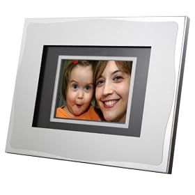Tao 89368 5.6-Inch 128MB 5-Inch x 7-Inch Double-Matted Digital Frame (Brushed Metal/Silver)