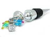 Wine Bottle Stopper - Shop Til You Drop Theme