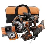 Factory-Reconditioned Ridgid ZRR9651 5-Piece 18V X4 Cordless Combo Kit