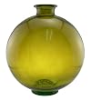 Espana 15.75 Inch Tall Large Round Glass Vase, Olive