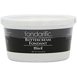 Fondarific Buttercream Fondant, Black, 8 Ounce