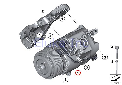 Bmw Genuine Air Conditioner A C Compressor With Clutch X5 35ix X6 35ix 740i 740li 740lix Bmw Genuine Air Conditioner A C Compressor With Clutch X5 35ix X6 35ix 740i 740li 740lix