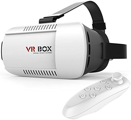 VR Headset,RQHdesign 3D VR Virtual Reality Headset for 4.0 - 6.0 inch Smartphones iPhone 6s 6 Plus Samsung Galaxy series for 3D Movies/Games (VR1+ControllerB)