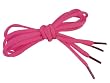 (Price/10 Pairs)Half Round Hot Pink Shoelaces, Breast Cancer Awareness Color