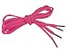 (Price/100 Pairs)Half Round Hot Pink Shoelaces, Breast Cancer Awareness Color