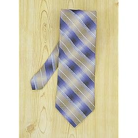 Roberto Villini Yellow and Blue Random Shadow Stripe Pattern Tie