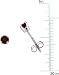 14 karat white-gold Children's Genuine Garnet title=