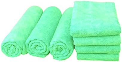 FREE Shipping 6 dozens(72pcs) Microfiber Cleaning Towels 18" x 18" -Green