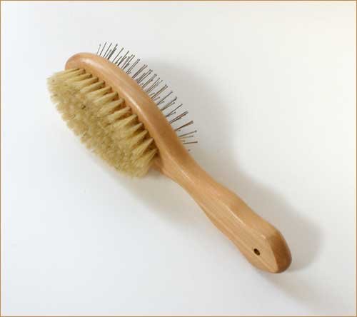 白豚毛ＷクッションブラシＭ