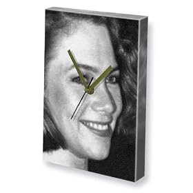 KATHLEEN TURNER - Canvas Clock (A4 - Signed by the Artist) #js001