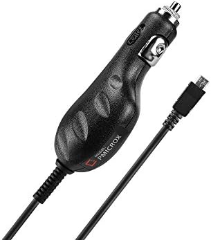 HTC Spark Professional Smartphone Blue LED Car Charger with digital rapid and slow charge features!