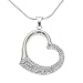 Crystelle Damenanhänger Herz mit Kette 925 Sterling Silber 42+5cm Swarovski Kristalle 500250492
