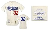 Sandy Koufax Los Angeles Dodgers Autographed 3 Stat Embroidered 1963 Patch CC Jersey